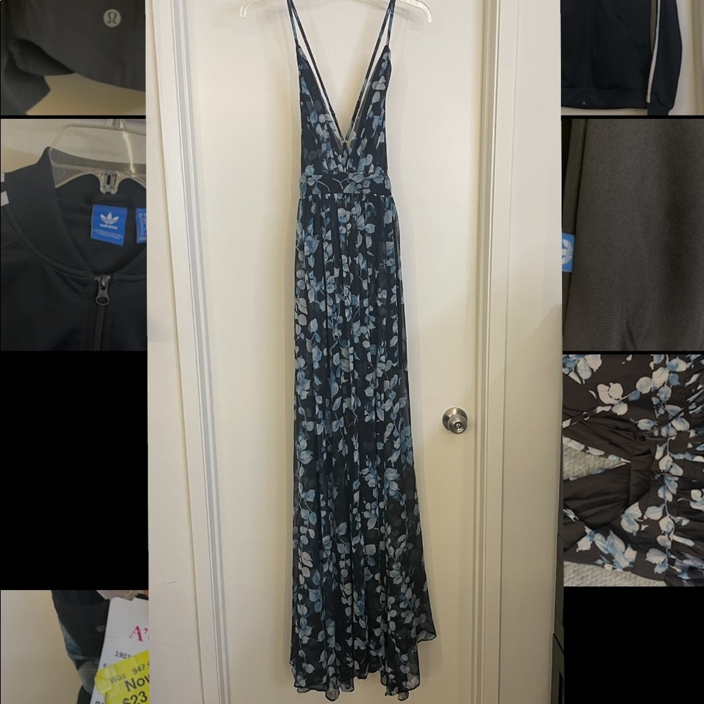 Long Floral Print Dress